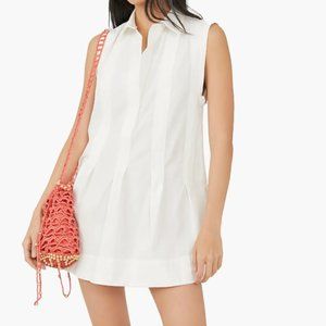 Free People Naomi Mini Dress White Sleeveless Small